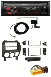 Pioneer 1DIN USB DAB MP3 AUX Autoradio für Mazda 2 (ab 2007)