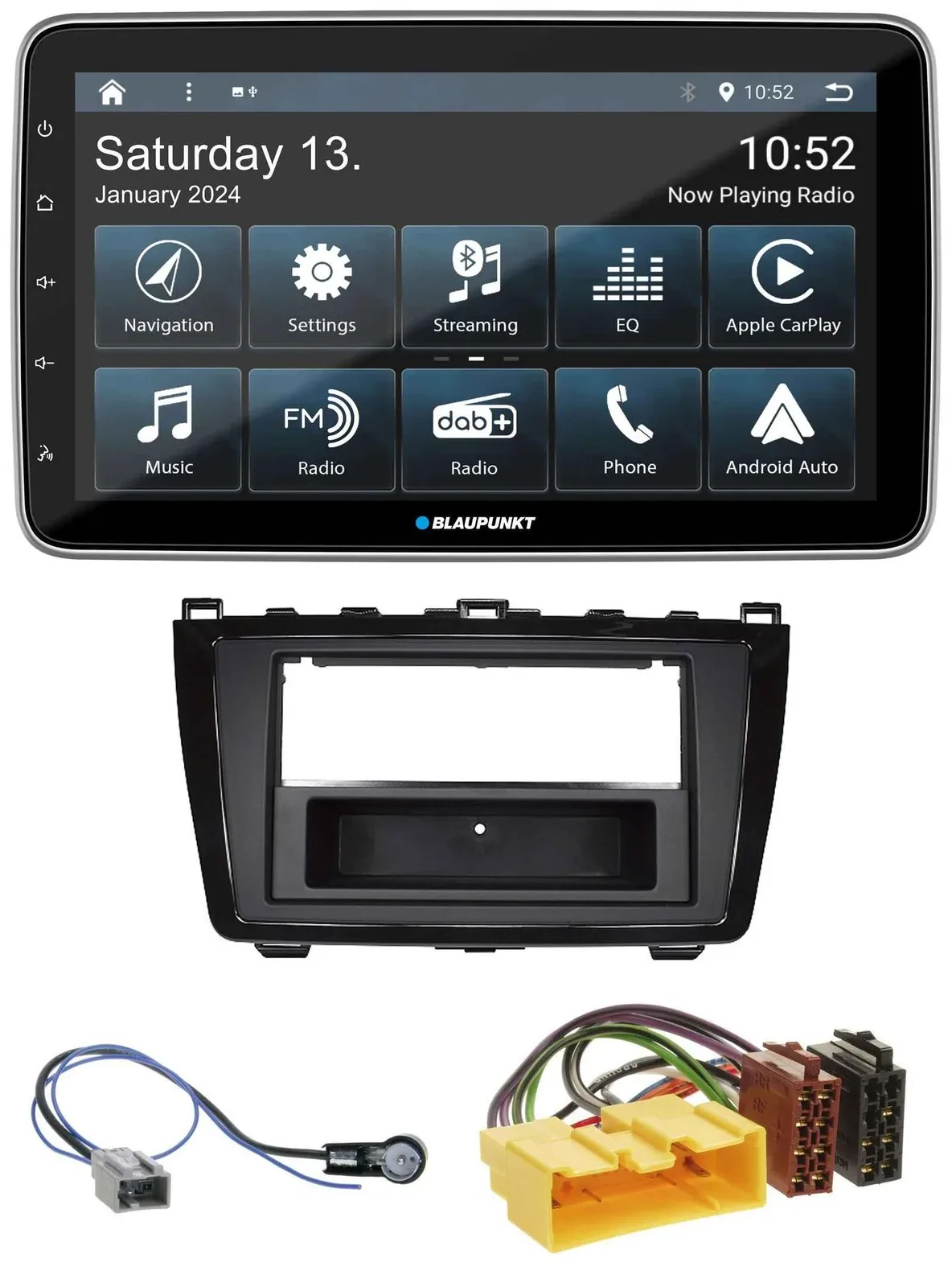 Автомагнитола Blaupunkt USB DAB SD MP3 Bluetooth для Mazda 6 (2008–2012), глянцевая