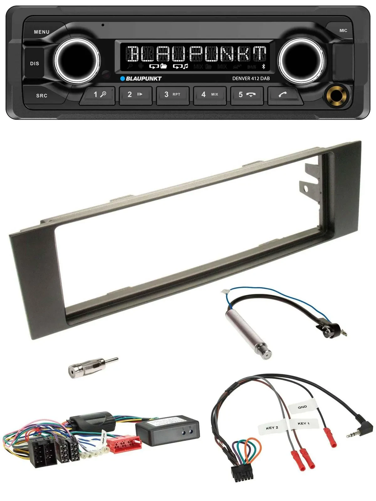 Blaupunkt Bluetooth DAB Lenkrad USB Autoradio für Audi A3 03-06 Teilsystemadapte