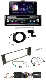 Pioneer DAB Bluetooth Lenkrad USB Autoradio für Audi A4 00-04 B6 Quadlock Fakra