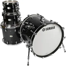 Yamaha Absolute Hybrid Maple 4-Piece Shell Pack With 22" Bass Drum Solid Black