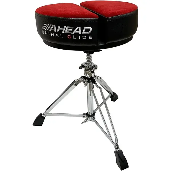 Стул для барабанщика Ahead Spinal G Round Top Throne Red/Black