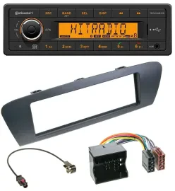 Continental MP3 Bluetooth AUX USB Autoradio für Renault Scenic (ab 12) - grau