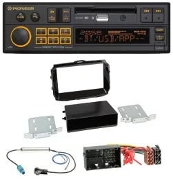 Автомагнитола для Alfa Romeo Giulietta Pioneer DAB, MP3, USB, Bluetooth, 52-pin, с 2013 года, черный глянец