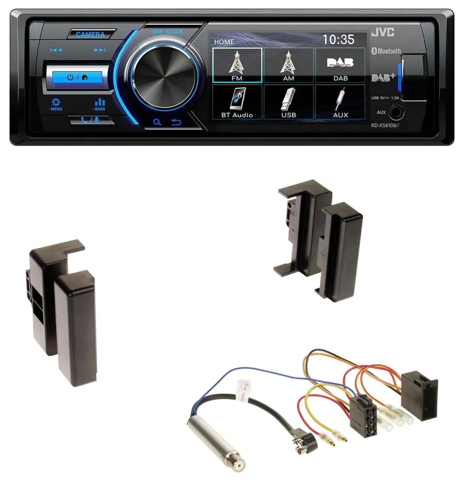 JVC Bluetooth MP3 USB DAB Autoradio für Audi A4 B5 bis 99 A6 C4 bis 97 A8 D2 bis