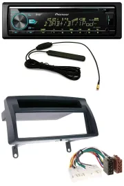Pioneer CD MP3 AUX DAB USB Autoradio für Toyota Corolla E12 2003-2008 dunkelgrau