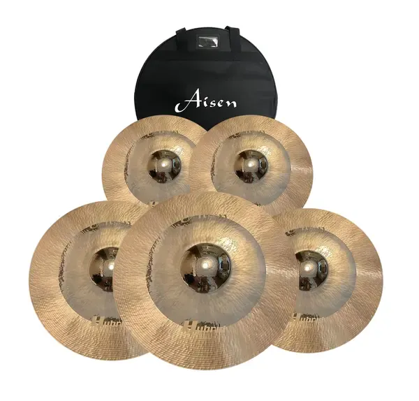 Набор тарелок для барабанов AISEN B20 Hybrid Cymbal Pack с чехлом