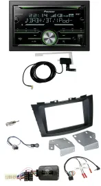 Pioneer CD USB Lenkrad Bluetooth 2DIN DAB Autoradio für Suzuki Swift ab 2011