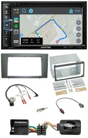 Alpine DAB TMC Bluetooth 2DIN USB Lenkrad Navigation für Ford Mondeo 2003-2007 s