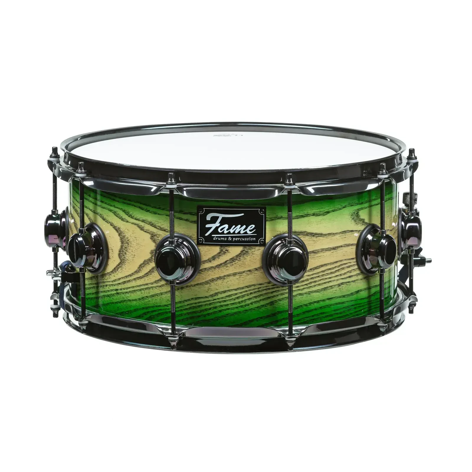 Малый барабан Fame Audio Fortress Ash Birch 14x6.5 Green Burst