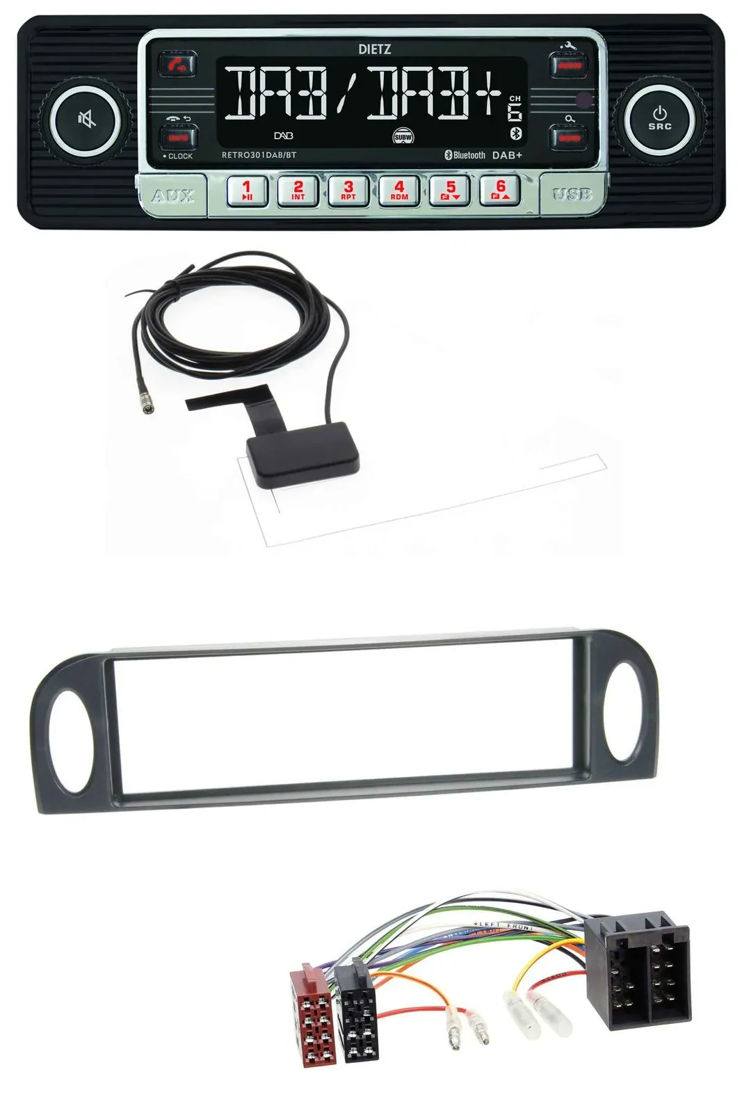 Dietz DAB Bluetooth USB MP3 Autoradio für Citroen C5 (bis 2004)