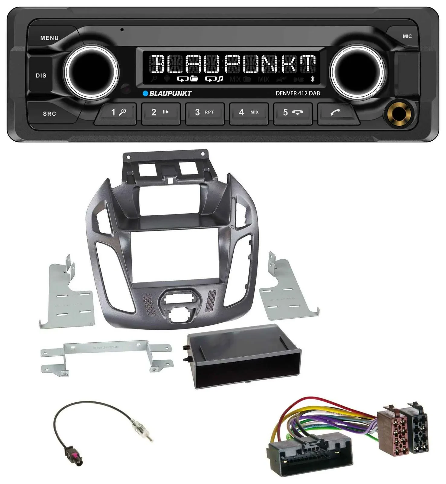 Blaupunkt Bluetooth DAB MP3 USB Autoradio für Ford Transit Connect 12-18 Display