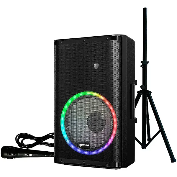 Gemini PA-15L MKIII Pack 2,000W 15" Professional PA Speaker w/LED Party Lights