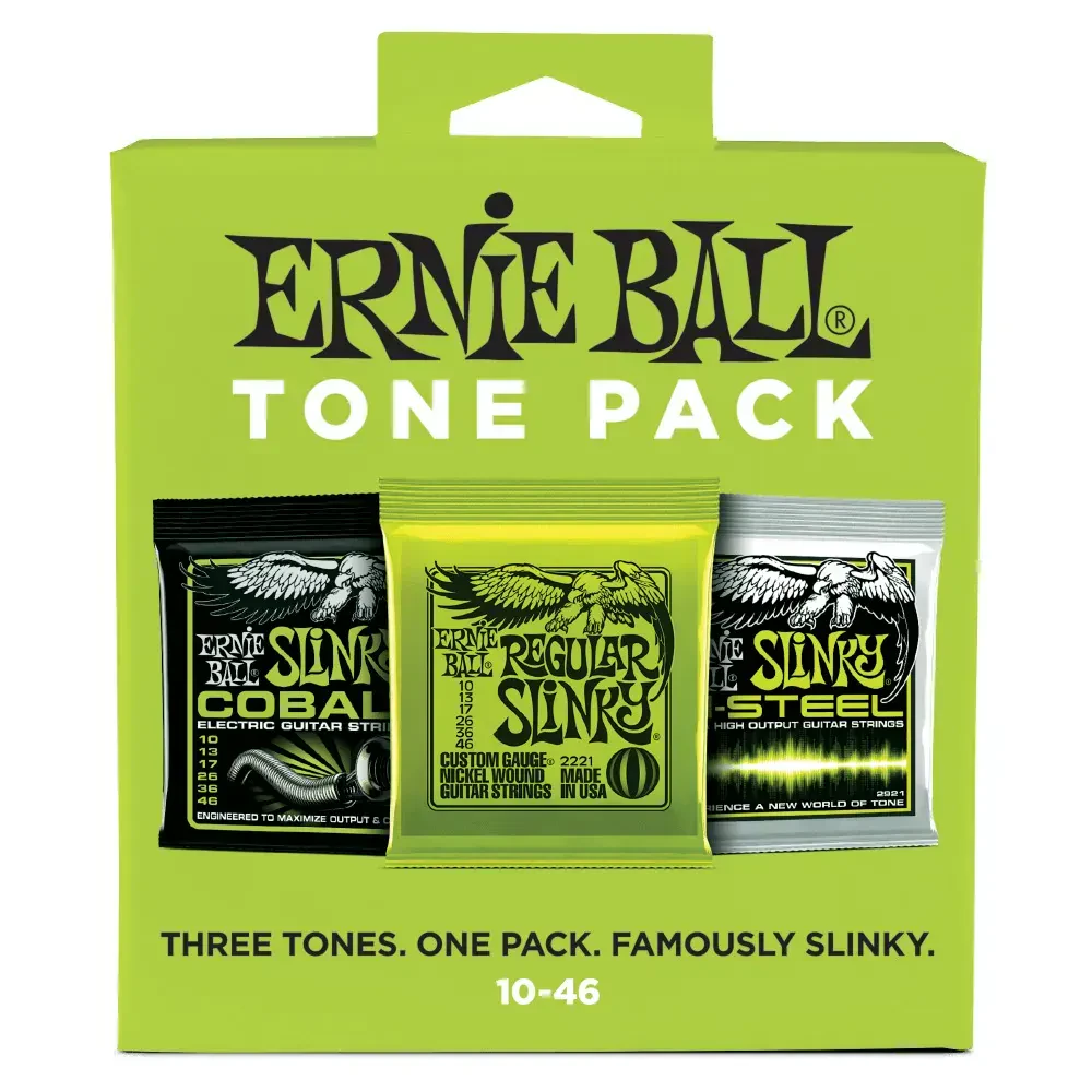 Струны для электрогитары Ernie Ball 3331 Nickel Wound/Cobalt/M-STEEL Regular Slinky 10-46 (3 комплекта)
