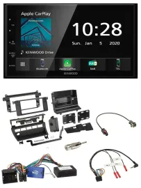 Kenwood Bluetooth Lenkrad DAB USB 2DIN Autoradio für BMW 3er 02-06 E46 5 Schalte