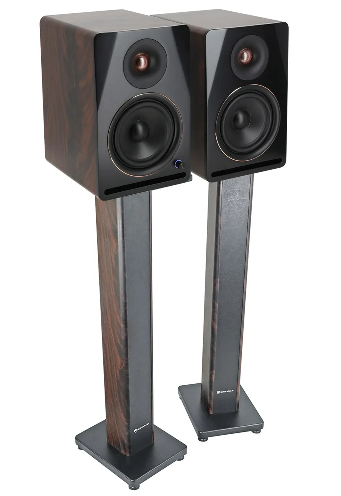 Активные студийные мониторы Rockville APM6D v2 + RHTSD (набор, пара) 6.5", USB, Bluetooth, со стойками 36"