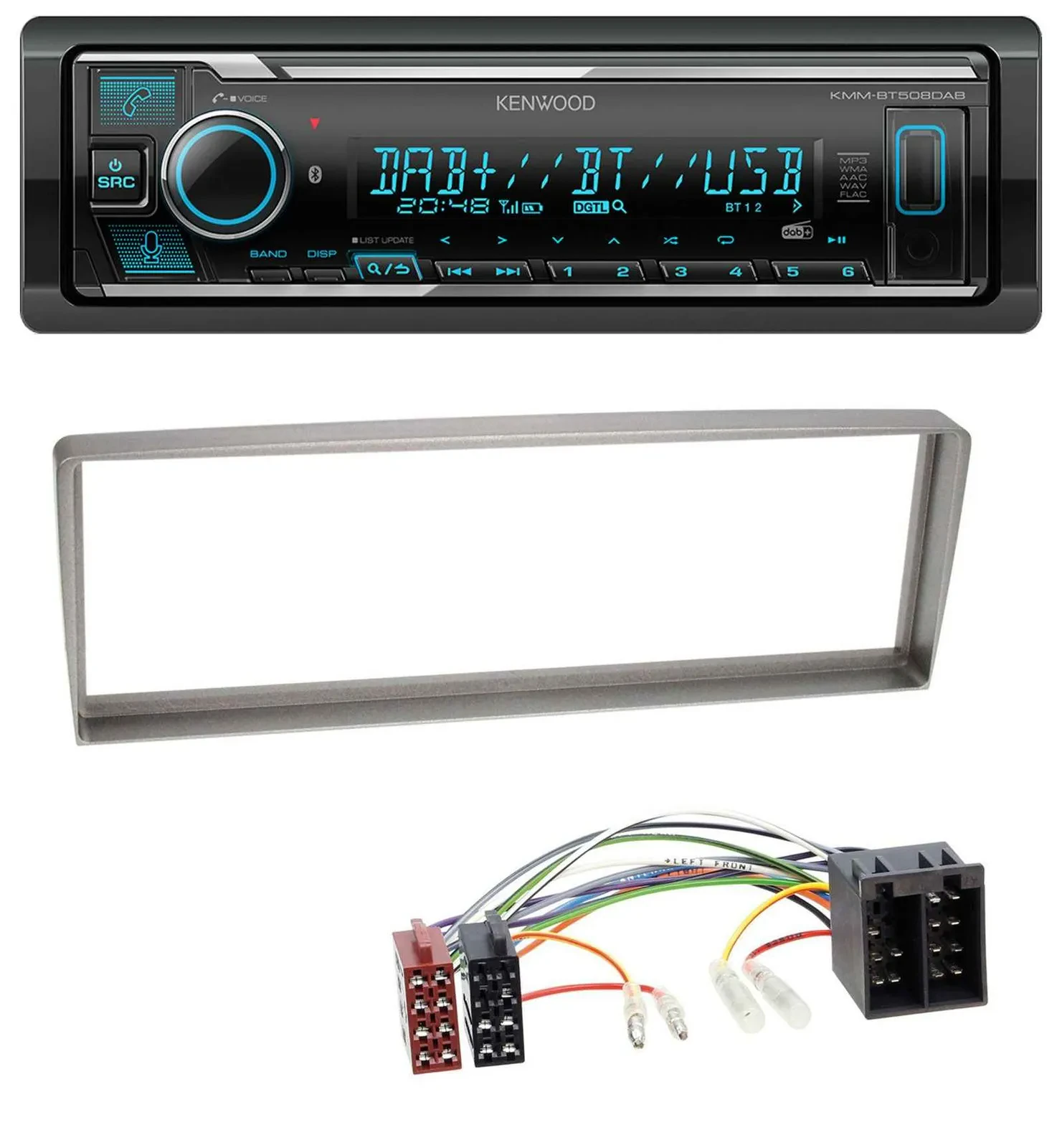 Kenwood Bluetooth MP3 DAB USB Autoradio für Alfa Romeo 156 (2003-2005)