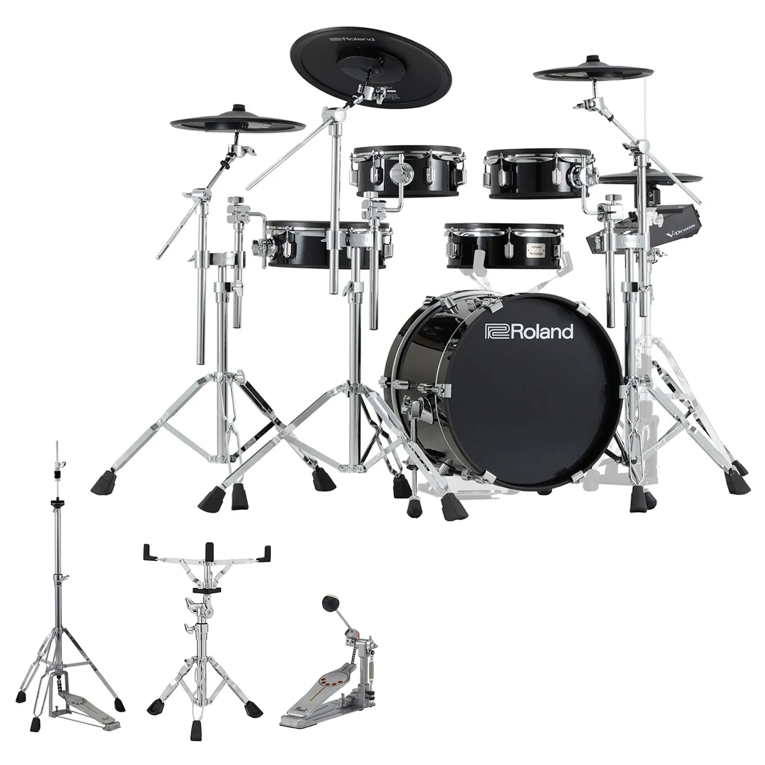 Roland VAD316 E-Drum elektronisches Schlagzeug Acoustic Design Kit mit Hardware
