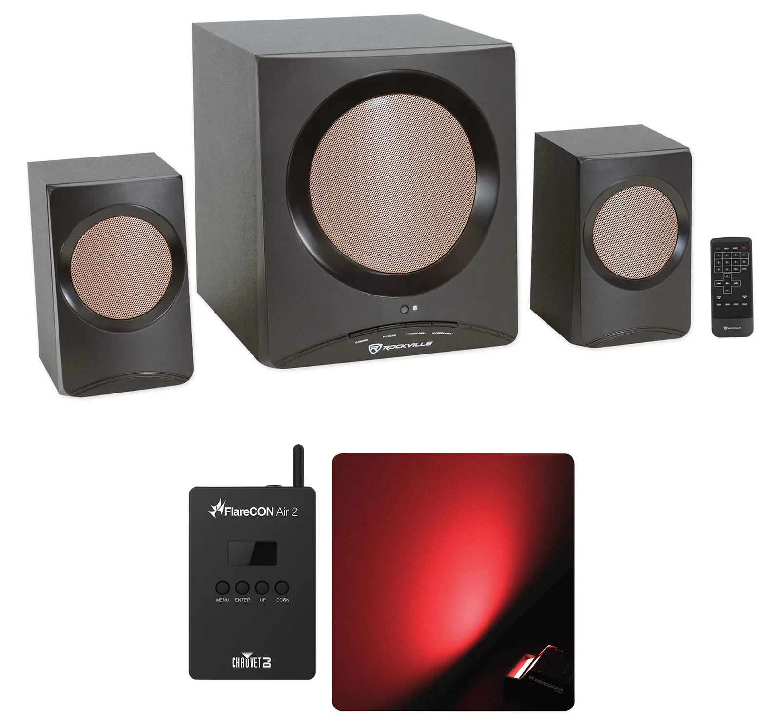 Chauvet DJ FlareCON Air 2 Wireless Wi-Fi Receiver+D-Fi Transmitter+ROCK MEDIA