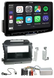 Автомагнитола Alpine Bluetooth USB DAB для Kia Sportage 3 (2010–2015), черная