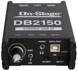 Директ-бокс OnStage DB2150 Stereo USB DI Direct Box