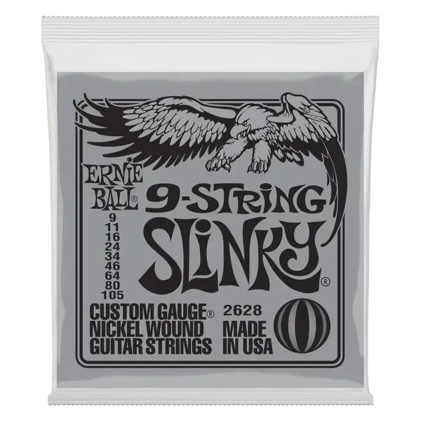 Струны для 9-струнной электрогитары Ernie Ball P02628 9-105