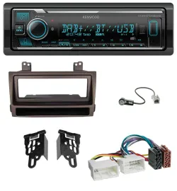 Автомагнитола Kenwood Bluetooth MP3 DAB USB для Hyundai Sonata (с 2009), тёмно-коричневый металлик