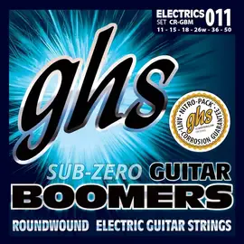 Струны для электрогитары GHS Strings CR-GBM Sub-Zero Boomers 11-50