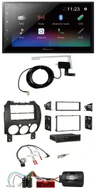 Pioneer DAB Lenkrad Bluetooth 2DIN USB Autoradio für Mazda 2 2007-2014