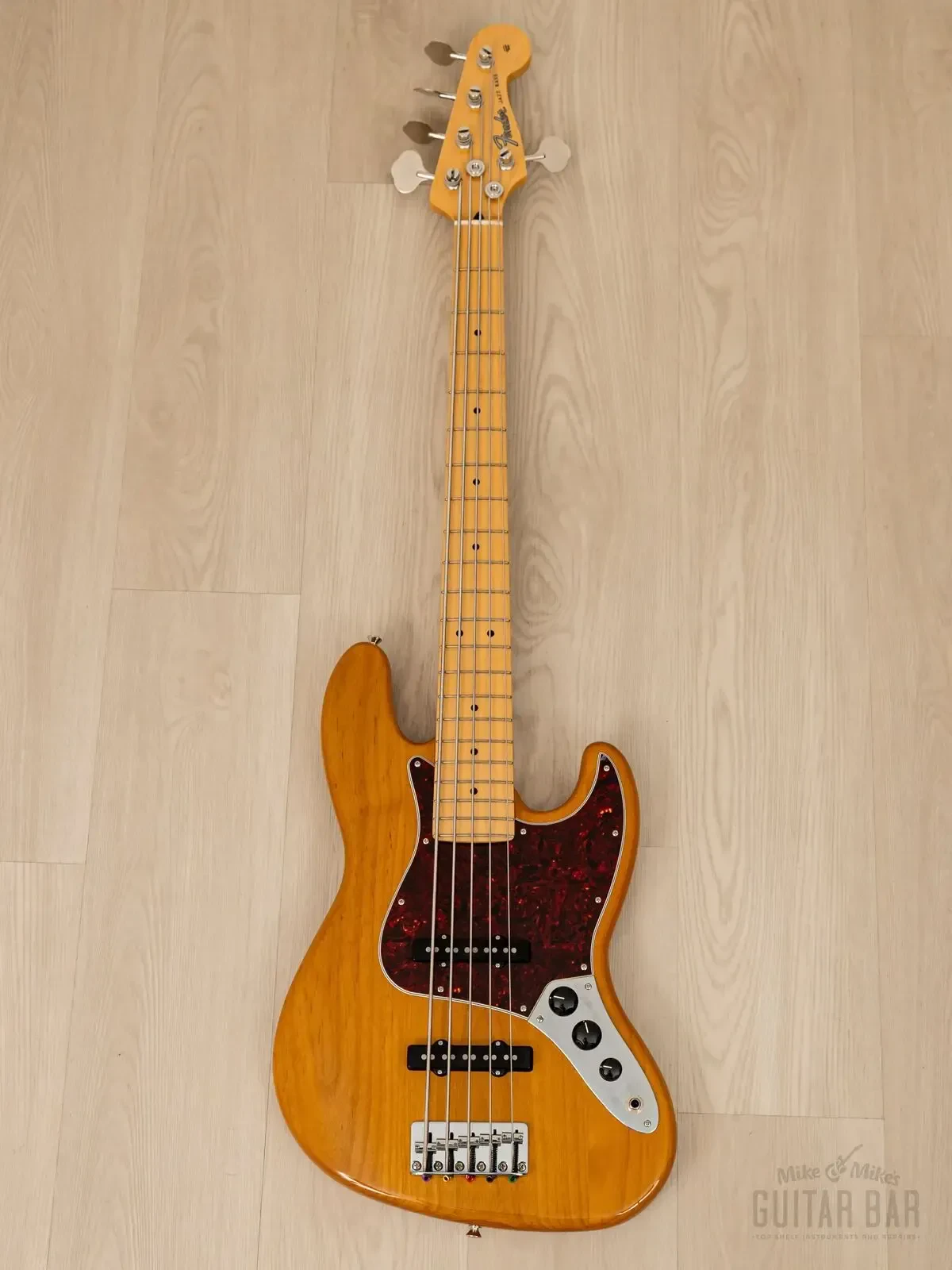 Бас-гитара Fender Hybrid II Jazz Bass V JJ Vintage Natural w/case Japan 2022