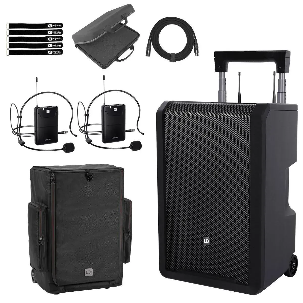 Портативная акустическая система LD Systems ANNY10 BPH2B5.1 10" с 2 гарнитурами