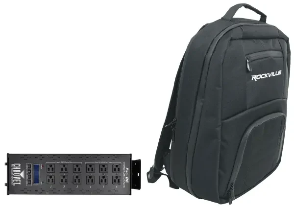 Chauvet PRO-D6 6 Channel 20A DMX-512 Dimmer Switch Pack + Gear Backpack