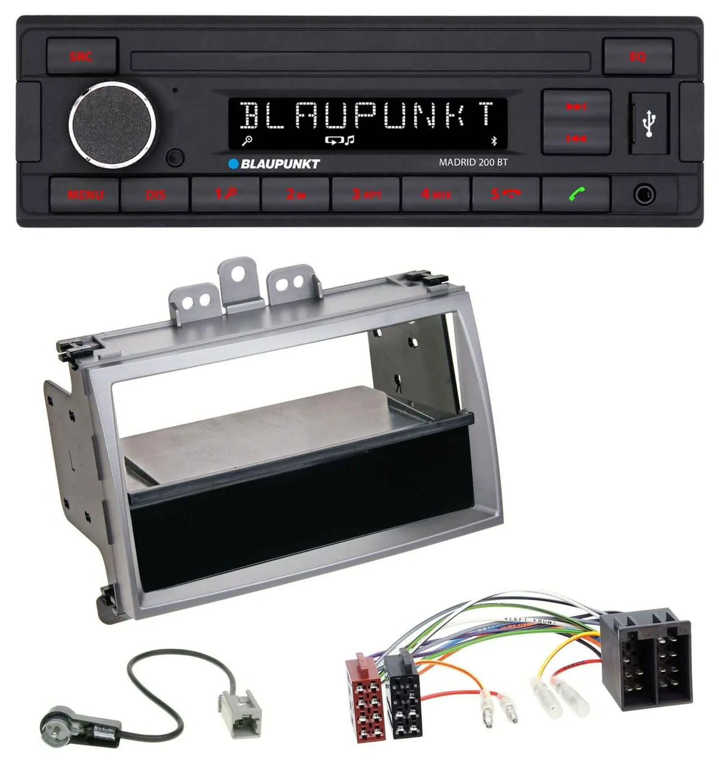 Blaupunkt USB AUX Bluetooth MP3 Autoradio für Hyundai i20 (08-11) Ablagefach