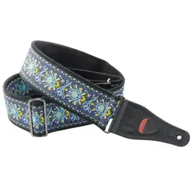 Ремень для гитары RightOn Straps Standard Plus Woodstock II Blue