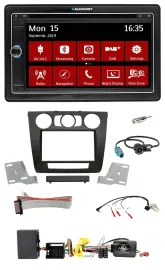 Blaupunkt TMC USB Lenkrad Bluetooth DAB 2DIN Navigation für BMW 1er Aktiv man. K