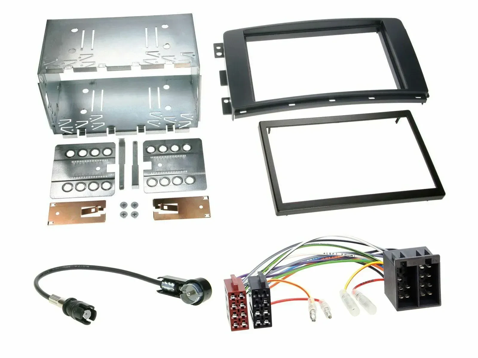 Einbauset Doppel DIN Autoradio für Smart ForFour 04-06 ForTwo 07-10 ISO