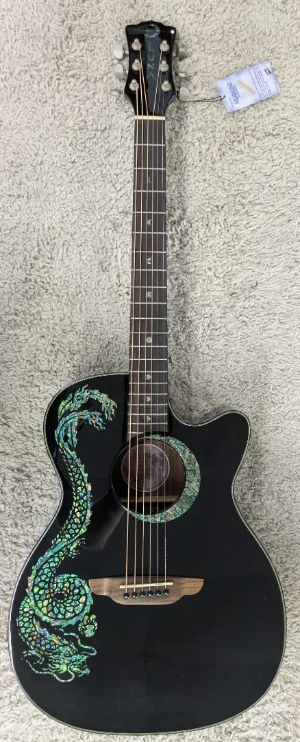 Электроакустическая гитара Luna Guitars FAUDRABLK Fauna Dragon Folk Classic Black
