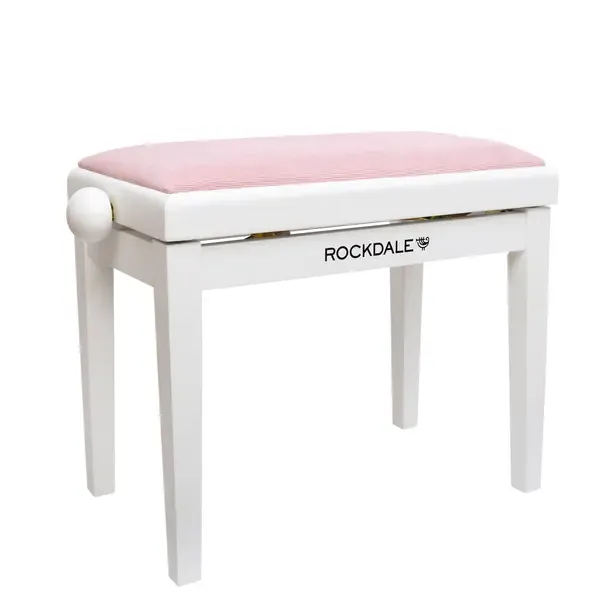 Банкетка для клавишных Rockdale RHAPSODY 131 SV WHITE PINK