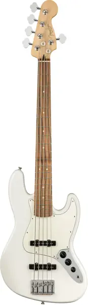 Бас-гитара Fender Player Jazz Bass V Pau Ferro FB Polar White