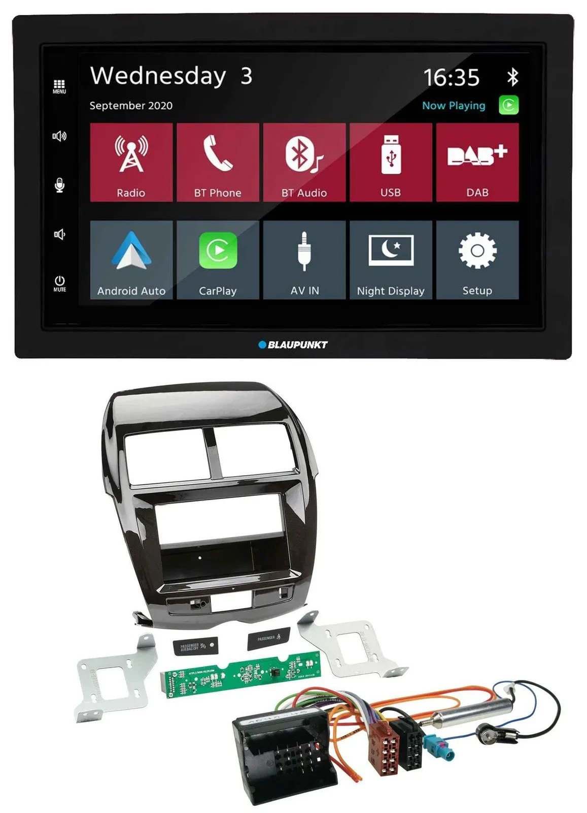 Blaupunkt 2DIN MP3 USB Bluetooth DAB Autoradio für Citroen C4 Mitsubishi ASX Peu