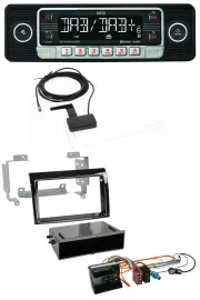 Dietz DAB Bluetooth USB MP3 Autoradio für Citroen Jumper 06-11 Quadlock piano sc