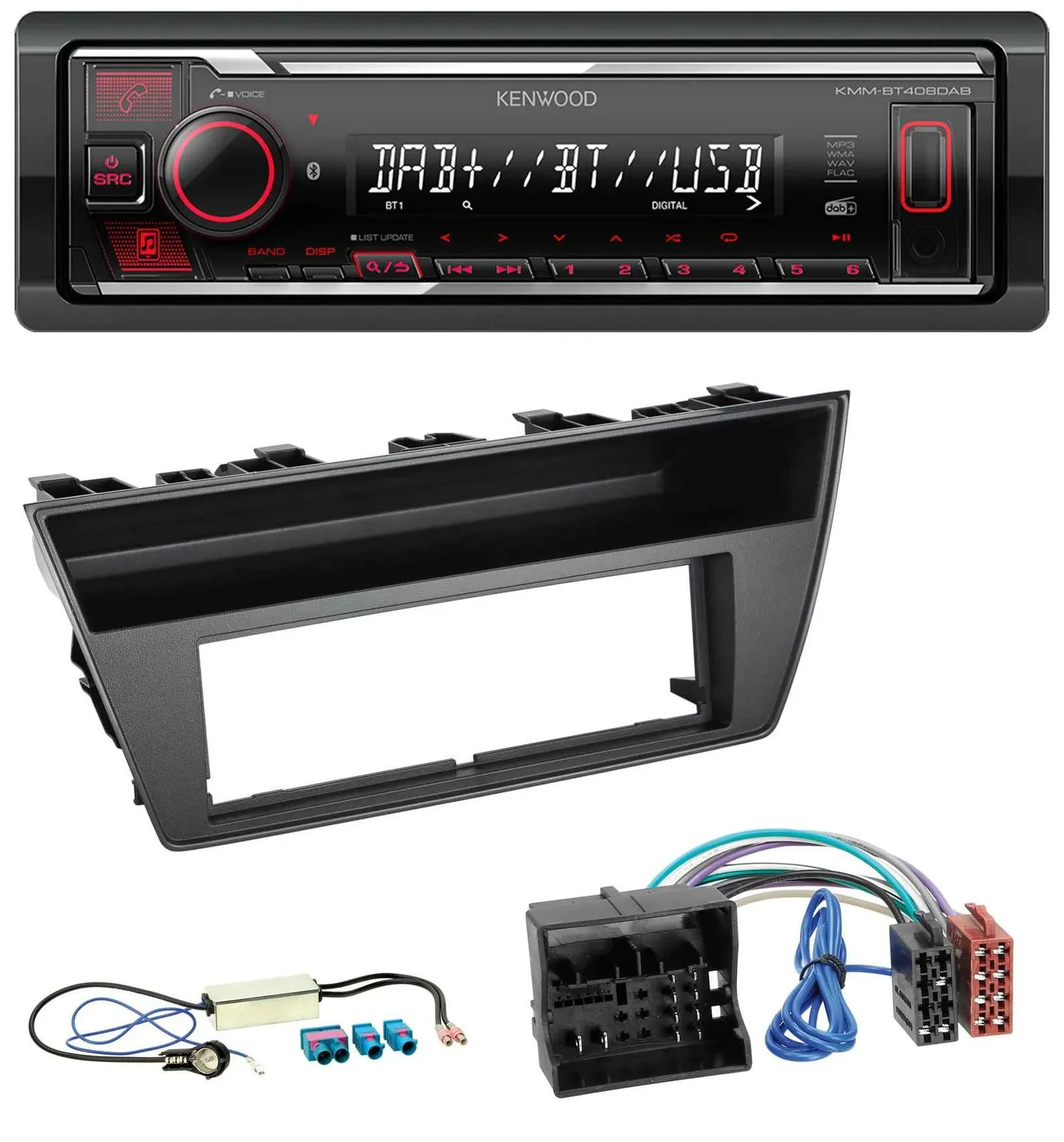 Kenwood MP3 Bluetooth USB DAB Autoradio für Skoda Fabia III (2014-2020)