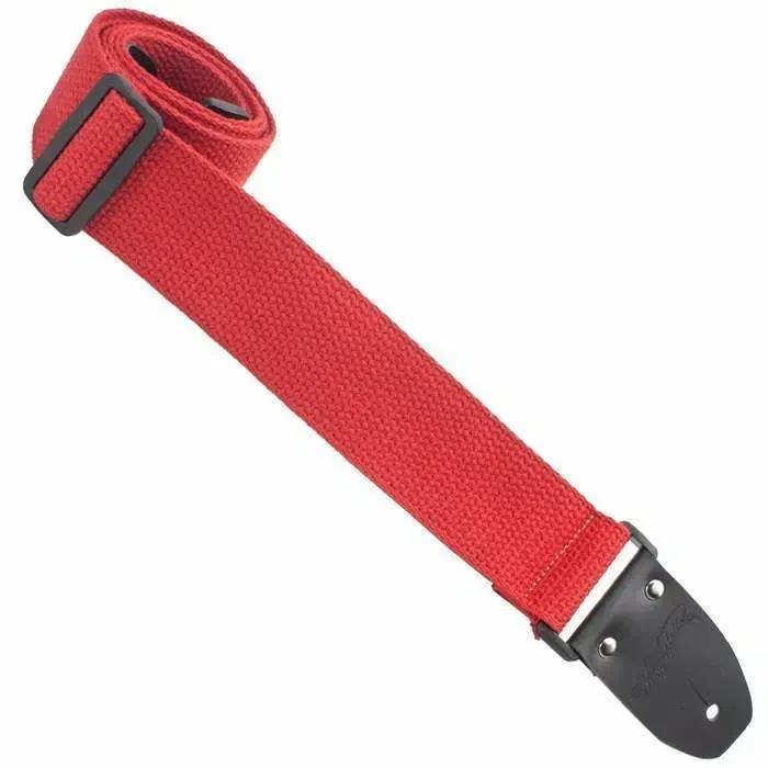 Ремень для гитары Henry Heller HCOT2D-RED Cotton Red