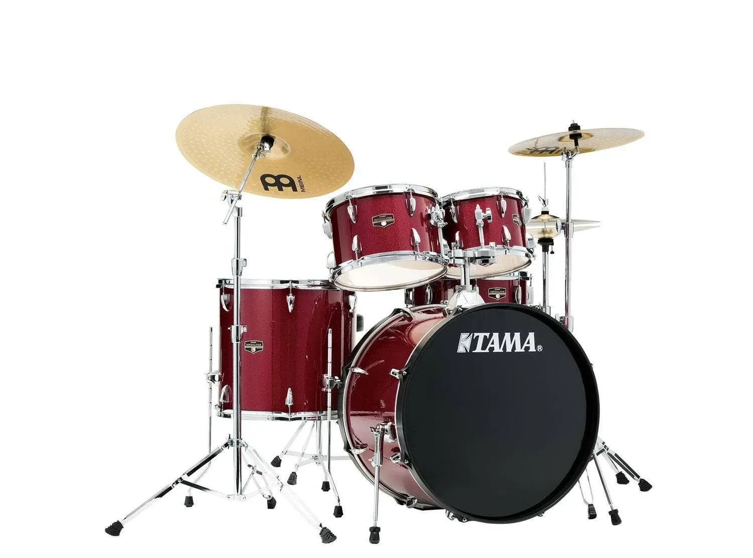Tama Imperialstar 5-Piece Complete Drum Set w/ Meinl HCS Cymbals - 22" Bass