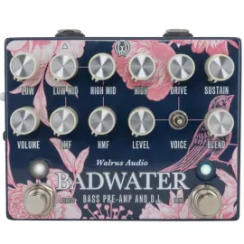 Walrus Audio Badwater Preamp Bass Effects Pedal, Limited Black Friday Floral