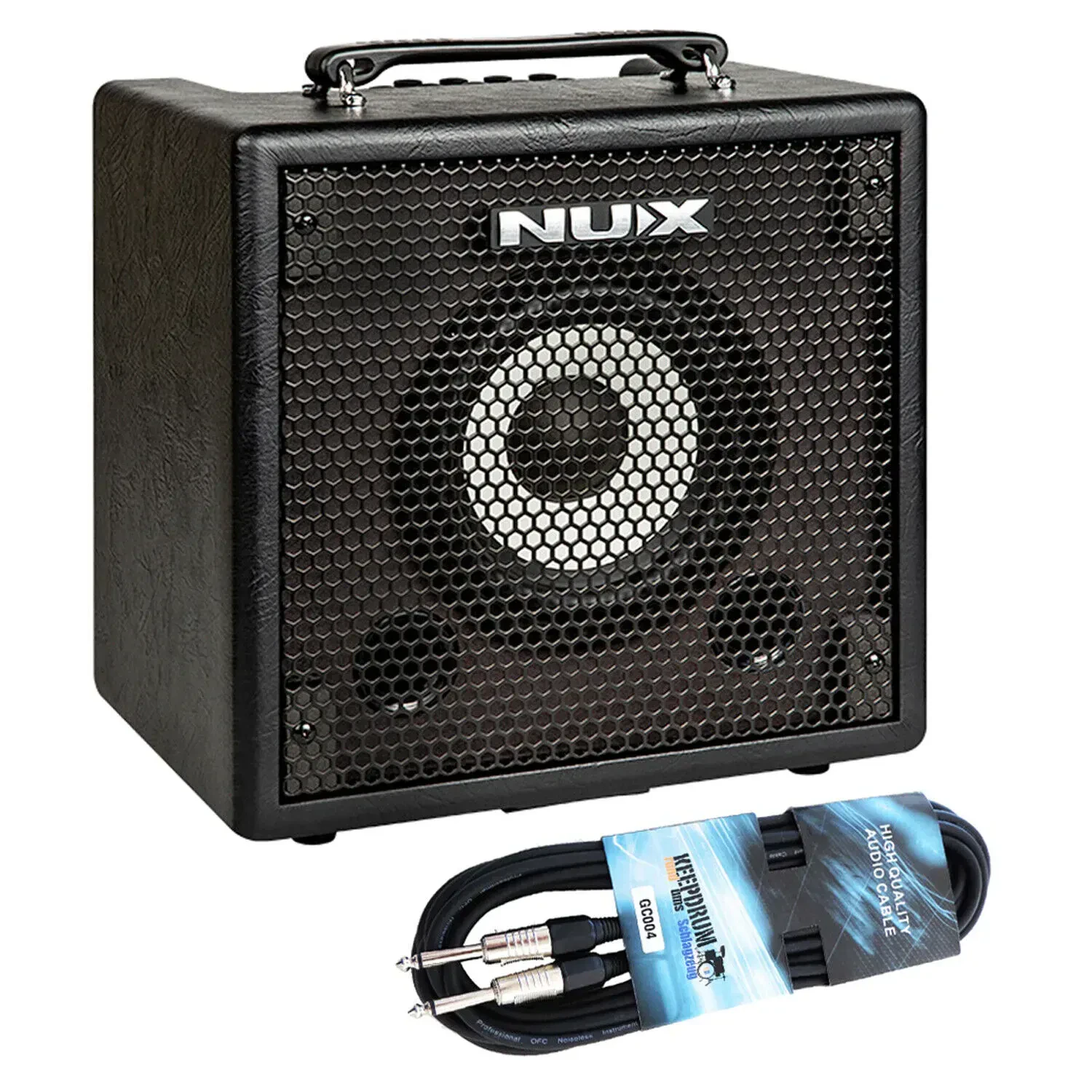 Комбоусилитель для бас-гитары NUX Mighty Bass 50BT 50W с инструментальным кабелем