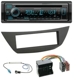 Kenwood MP3 Bluetooth DAB USB CD Autoradio für Renault Laguna 3 (ab 2008)