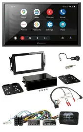 Pioneer USB 2DIN DAB Lenkrad Bluetooth Autoradio für Dodge Jeep