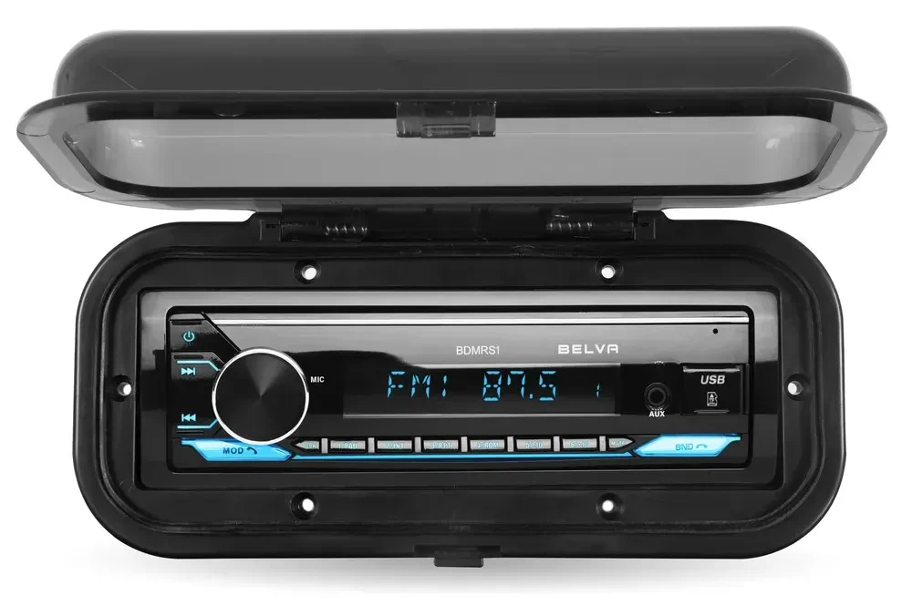 Крышка для морской магнитолы Belva BMRC1B откидная, черная, влагозащитная