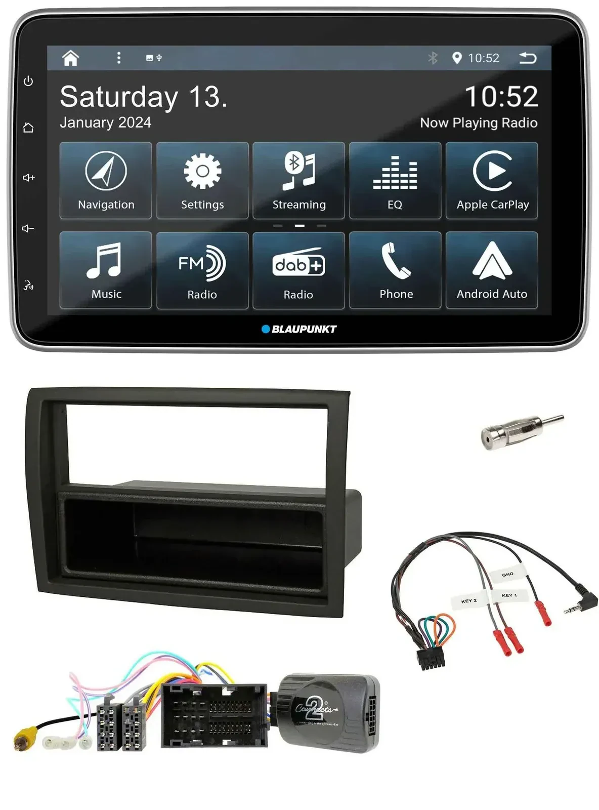 Blaupunkt USB DAB SD Lenkrad Bluetooth Autoradio für Citroen Jumper 2014-2021 sc